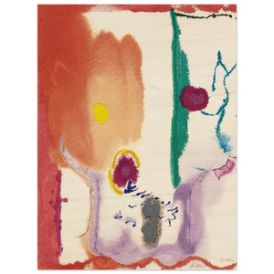 Helen Frankenthaler  Beginnings  2002 Wood Print