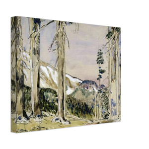 Childe Hassam  End of Timberline Mt Hood Canvas