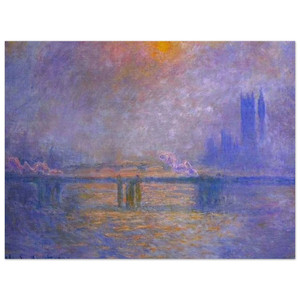 claude monet  Charing Cross Bridge The Thames 02 Aluminum Print