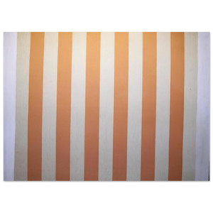 Daniel Buren P. Acrylique Blanche Tissu Raye Blanc Orange 1967 Print