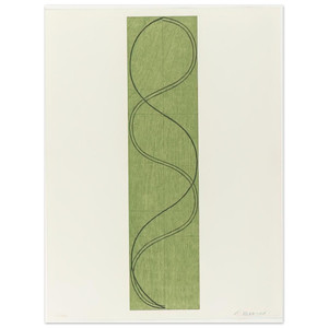 Robert Mangold  GREEN COLUMN FIGURE 2003 Aluminum Print