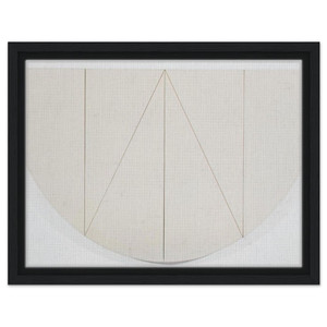 Robert Mangold  1 2 MANILLA CURVED AREA 1967 Framed Canvas