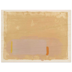 John Hoyland  BrownBeigePink  1971 Wood Print