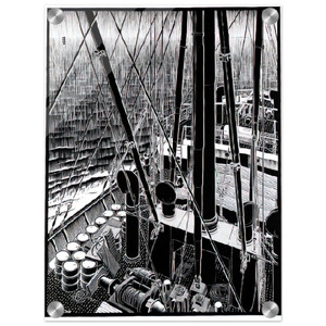 MC Escher  FREIGHTER SEPTEMBER 1936 1936 Acrylic Print