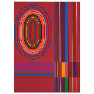 John Ferren  Red Rose  1966 Fine Art Poster / Art Print