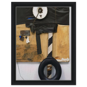Robert Rauschenberg  FIRST LANDING JUMP 1961 Framed Canvas