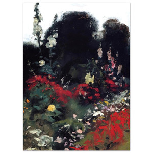 John Singer Sargent  Corner of a Garden Fine Art Poster / Art Print