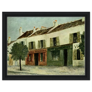 Maurice Utrillo  BISTROS IN A SUBURB Framed Canvas