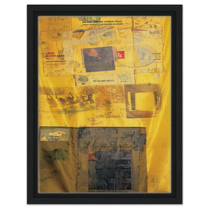 Robert Rauschenberg  SULPHUR BANK HOARFROST 1974 Framed Canvas