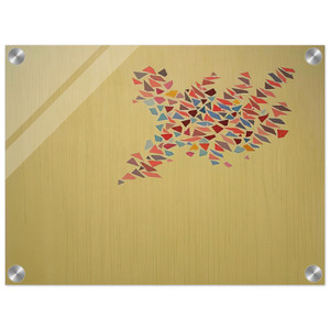 Robert Goodnough  Colors on Pale Yellow  1975 Acrylic Print