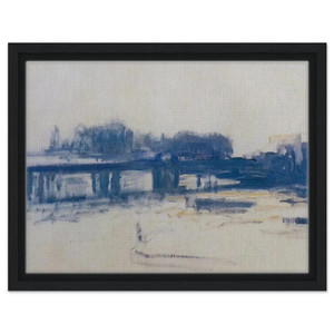 claude monet  Charing Cross Bridge study Framed Canvas