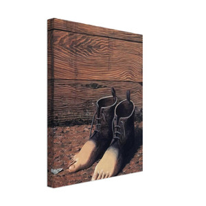 Rene Magritte  THE RED MODEL 1935 Canvas