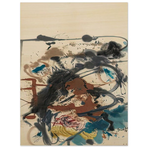 Helen Frankenthaler  Winter Hunt 1958 Wood Print
