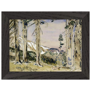Childe Hassam Mt Hood Timberline Premium Wooden Framed Art Print / Poster