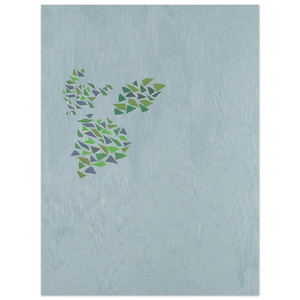 Robert Goodnough  Colors on Blue  PostPainterly Abstraction Aluminum Print