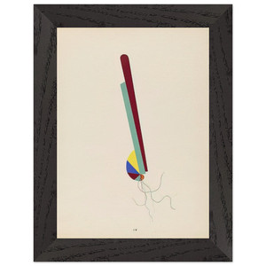 Man Ray Young Girl Revolving Doors 1926 Premium Wooden Framed Art Print / Poster