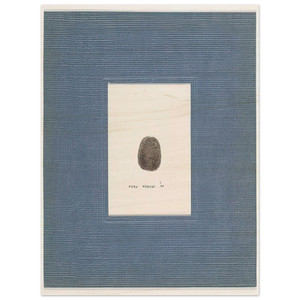Piero Manzoni  Thumbprint  1960 Wood Print