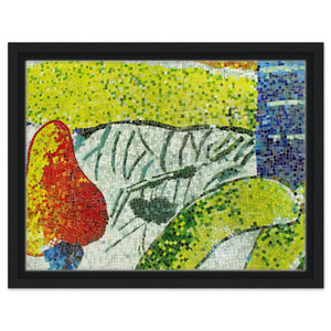 Aldemir Martins  Caju e Bananas  Naive Art Primitivism Framed Canvas