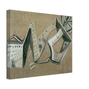 Salvador Dali  ARCHITECTURAL CONTORTION OF EL ESCORIAL Canvas