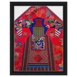 Miriam Schapiro  The Poet  Feminist Art PD Pattern and Decoration Framed Canvas