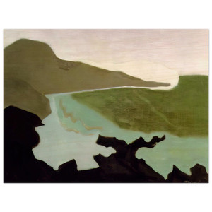 Milton Avery  Green Sea  1954 Wood Print