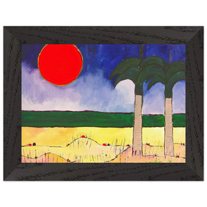 Aldemir Martins Marinha Sol Palmeiras 2003 Premium Framed Art Print Poster