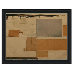 Robert Rauschenberg  K 24976 S Framed Canvas