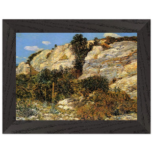 Childe Hassam  Lymans Ledge Appledore Premium Wooden Framed Art Print / Poster