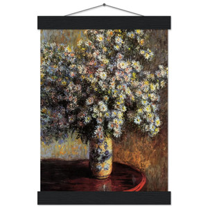 claude monet  Asters Museum-Quality Matte Paper Poster with Hanger