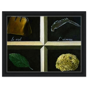 Rene Magritte  THE INTERPRETATION OF DREAMS 1927 Framed Canvas