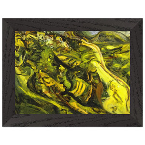 Chaim Soutine  ROAD AT CAGNES Premium Wooden Framed Art Print / Poster