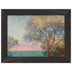 claude monet  Antibes in the Morning Premium Wooden Framed Art Print / Poster