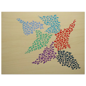 Robert Goodnough  Confetti Pattern  1973 Wood Print