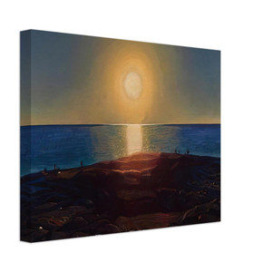 Rockwell Kent  Calm and Free Maine Coast Canvas