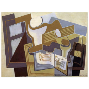 Juan Gris  GUITAR AND FRUIT DISH 1 Wood Print