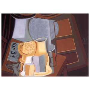 Juan Gris  THE TABLE IN FRONT OF THE WINDOW 1921 Fine Art Poster / Art Print