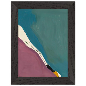 Helen Frankenthaler  Red Travels 1971 Premium Wooden Framed Art Print / Poster