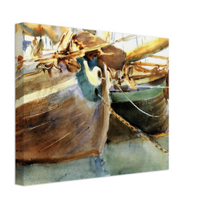 John Singer Sargent  Boats Venice Canvas