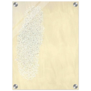 Robert Goodnough  Light Gray  Tan  1978 Acrylic Print