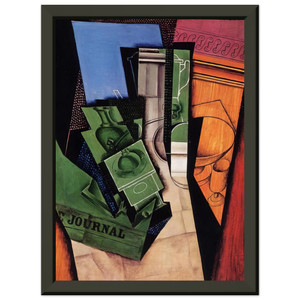 Juan Gris  BREAKFAST 1915 Premium Metal Framed Art Print / Poster