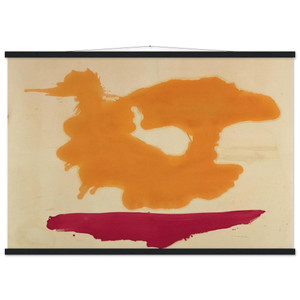 Helen Frankenthaler Only Orange 1963 Matte Paper Poster with Hanger