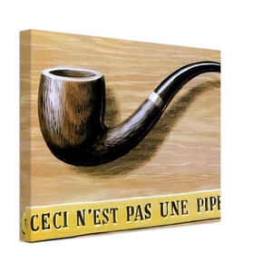 Rene Magritte  THE TREACHERY OF IMAGES THIS IS NOT A PIPE 1966 Canvas