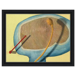 Eva Hesse  LEGS OF A WALKING BALL 1965 Framed Canvas