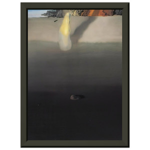 Salvador Dali  ON THE SEASHORE Premium Metal Framed Art Print / Poster