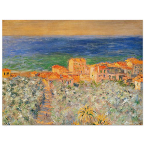 claude monet  Burgo Marina at Bordighera Wood Print
