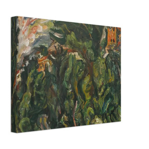 Chaim Soutine  THE RED CASTLE OF CERET 1919 Canvas