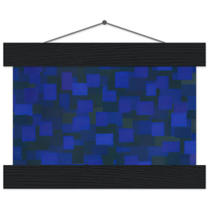 Ad Reinhardt  Number 88 Blue  1950 Museum-Quality Matte Paper Poster with Hanger