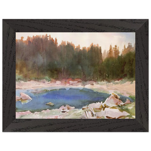 John Singer Sargent  Lake in the Tyrol Premium Wooden Framed Art Print / Poster