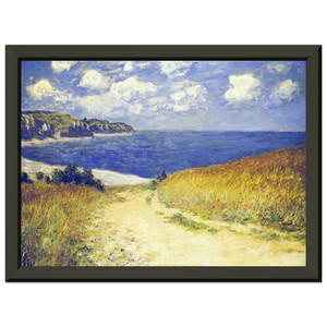 claude monet  Alley near Pourville Premium Metal Framed Art Print / Poster