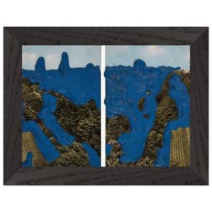 Dieter Roth  Postcard  1968 Premium Wooden Framed Art Print / Poster